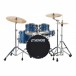 Sonor AQX 22'' 5pc Drum Kit w/Hardware & Free Throne, Blue Ocean Spk.