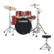 Sonor AQX 22'' 5pc Drum Kit w/Hardware & Free Drummer-Sitze, Red Moon Sprkl.