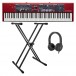 Nord Stage 4 88 Digital Piano With Stand & Headphones - Full Bundle