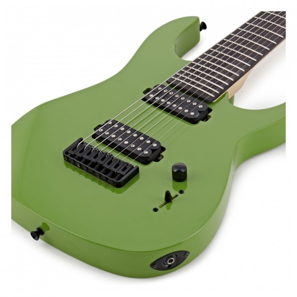 Harlem S 8-String Electric Guitar + 15W Amp Pack, Slime Green 