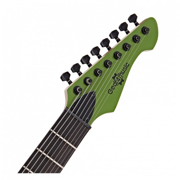 Harlem S 8-String Electric Guitar + 15W Amp Pack, Slime Green 