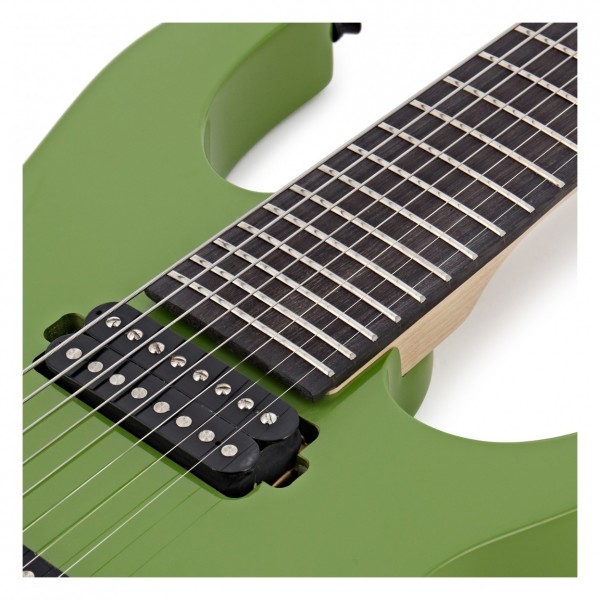 Harlem S 8-String Electric Guitar + 15W Amp Pack, Slime Green 
