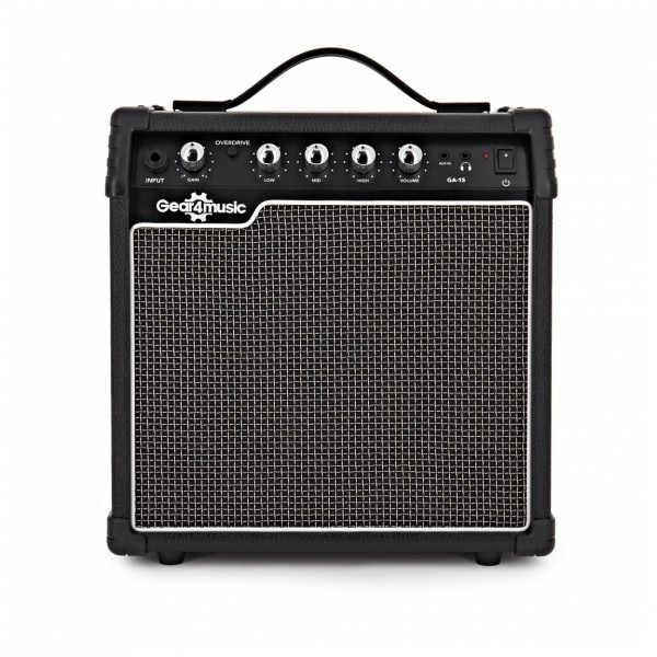 Harlem S 7-String Electric Guitar + 15W Amp Pack, Blue Sparkle