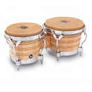 LP Generation II Wood Bongos Natural Chrome Hardware
