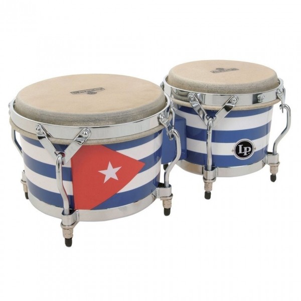 LP Bongo Matador Wood Cuban Flag