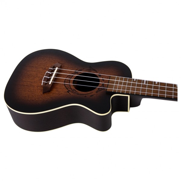 Flight DUC380 Electro Concert Ukulele, Amber body