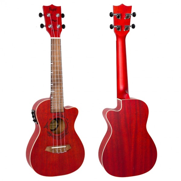 Flight DUC380 Electro Concert Ukulele, Coral 6