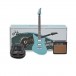 Hartwood Charger Origin Guitar Pack, Lagoon Blue