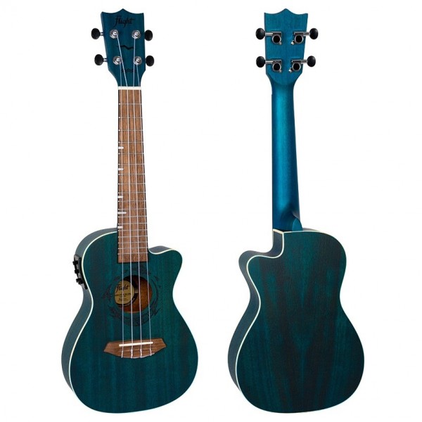 Flight DUC380 Electro Concert Ukulele, Topaz 3 