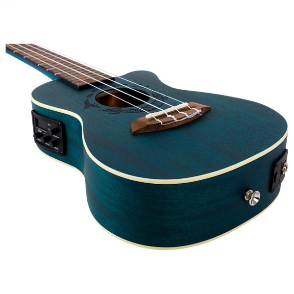 Flight DUC380 Electro Concert Ukulele, Topaz 5
