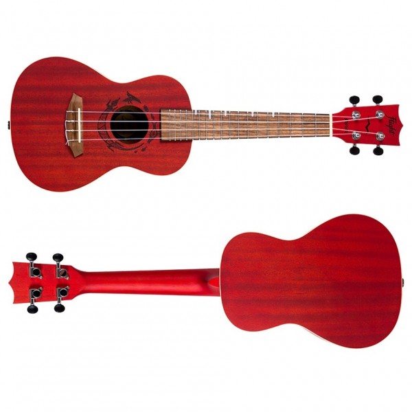 Flight DUC380 Concert Ukulele, Coral 5 