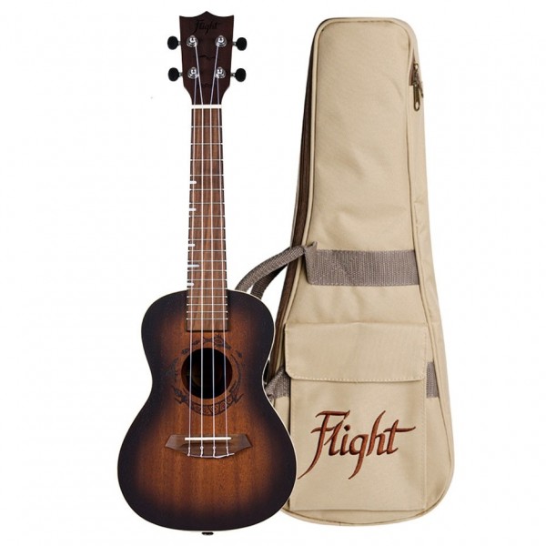 Flight DUC380 Concert Ukulele, Amber 2 