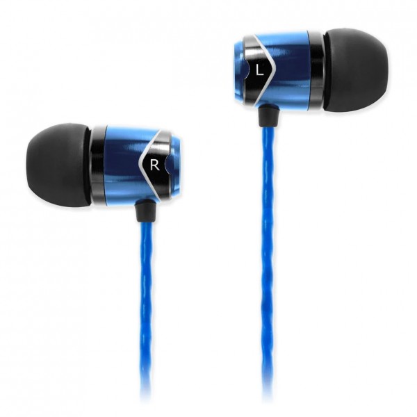 SoundMAGIC E10 In Ear Isolating Earphones, Black/Blue - Main