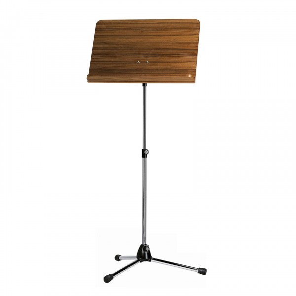 K&M 118/1 Orchestra Music Stand, Walnut