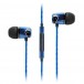 SoundMAGIC E10c In-Ear Headphones with Mic, Black/Blue - Main