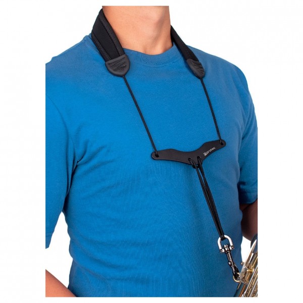 Protec NB305M Saxophone Strap with Comfort Bar, 24" in use