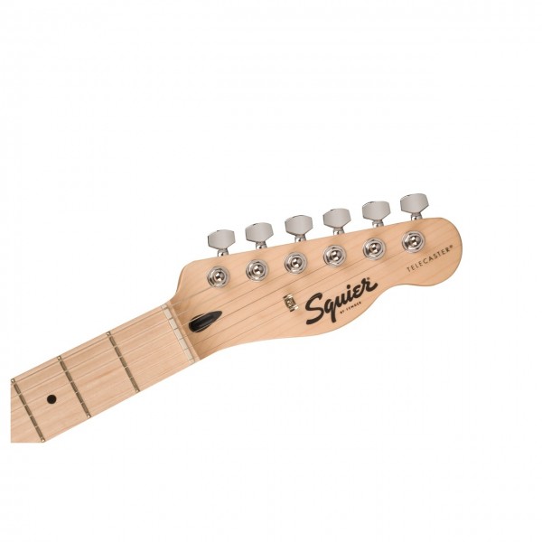 Squier Sonic Telecaster MN, Black - Headstock Front