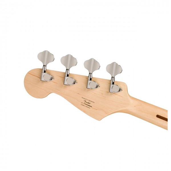 Squier Sonic Bronco Bass MN, Arctic White - Headstock Back