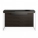 BDI Sequel 20 6103 Desk and Back Panel, Charcoal Ash Nickel Back View 3