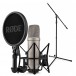 Rode NT1 Gen 5 Vocal-Recording-Pack mit Mikrofonständer, Silber