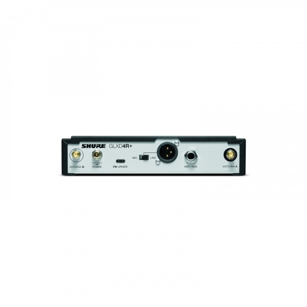 Shure GLXD14R+/93 Wireless Lavalier System with WL93 - GLXD4R+, Back