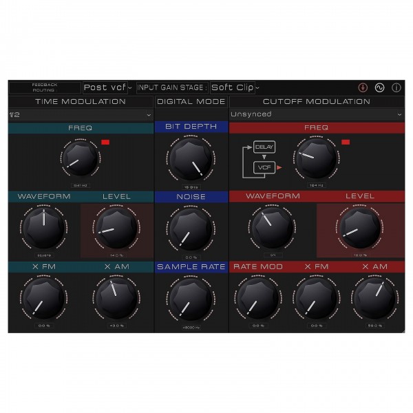 Erica Synths Zen Delay Virtual - Settings