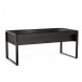 BDI Corridor 6521 Desk, Charcoal Stained Ash Front View