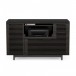 BDI Corridor 6520 Multifunction Cabinet, Charcoal Stained Ash Front View