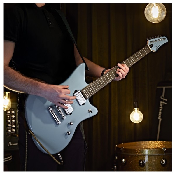 Hartwood Charger Origin Guitar Pack, Lagoon Blue