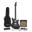 Hartwood Charger Origin Gitarrenpaket, Schwarz