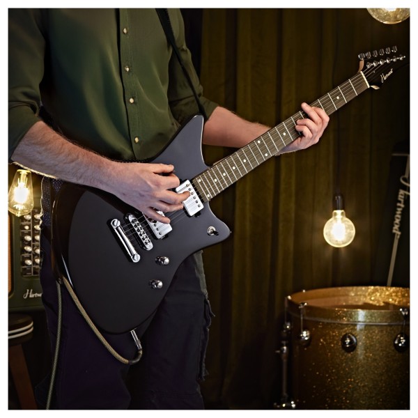 Hartwood Charger Origin Guitar Pack, Black
