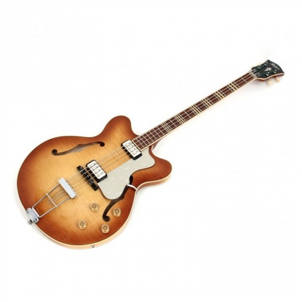 Hofner HCT 5007 Verythin Short Scale Bass, Sunburst - CANTED