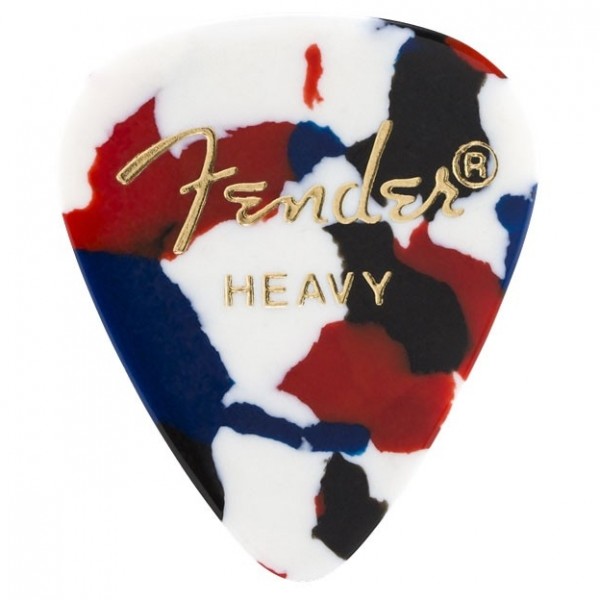 Fender Classic Celluloid, Confetti, 351 Shape, Heavy, Pack of 12