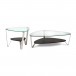 BDI Dino 1343 Coffee and End Table, Espresso Stained Oak Full View