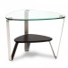 BDI Dino 1347 End Table, Espresso Stained Oak Front View 2