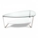 BDI Dino 1343 Coffee Table, Gloss White Front View