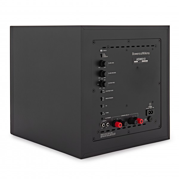 Bowers & Wilkins ASW610 Subwoofer, Black at AV.com