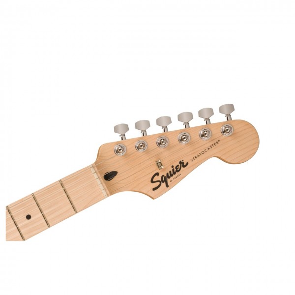 Squier Sonic Stratocaster HSS MN, Black - Headstock Front