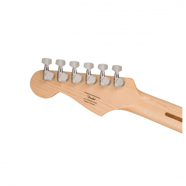 Squier Sonic Stratocaster HSS MN, Black - Headstock Back 