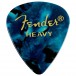 Fender Premium Celluloid 351 Plektren, schwer, Ocean Turquoise, 12er-Pack