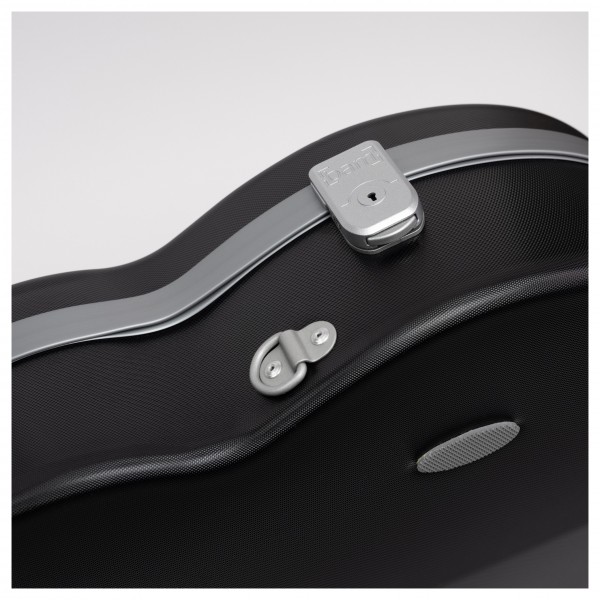 L'Opera Hightech Supreme Hightech Shaped Viola Case, Black/Silver