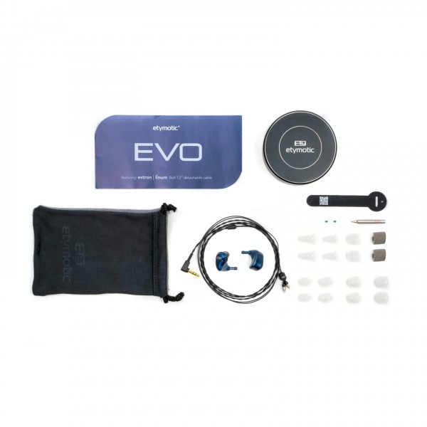 Etymotic ER-Multi3 EVO3 BA-Driver Earphones with Estron T2 BaX-Cable