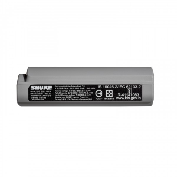Shure SB904 Rechargeable Battery for GLX-D+ Wireless Systems