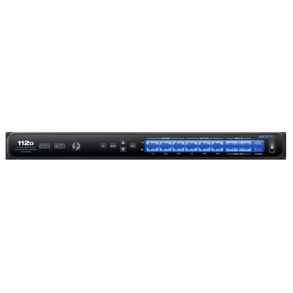 Motu 112D Thunderbolt AVB and USB Audio Interface, Front