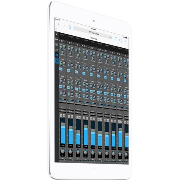 Motu 112D Thunderbolt AVB and USB Audio Interface, iPad Web App