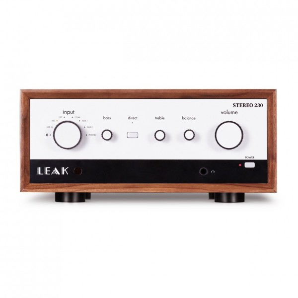 LEAK Stereo 230 Integrated Amplifier with DAC, Walnut