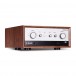 LEAK Stereo 230 Integrated Amplifier with DAC, Walnut - angled