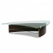 BDI Fin 1106 Coffee Table, Espresso Stained Oak Front View