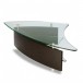 BDI Fin 1106 Coffee Table, Espresso Stained Oak Front View 2