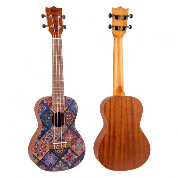 Flight AUC33 Concert Ukulele, Fusion back